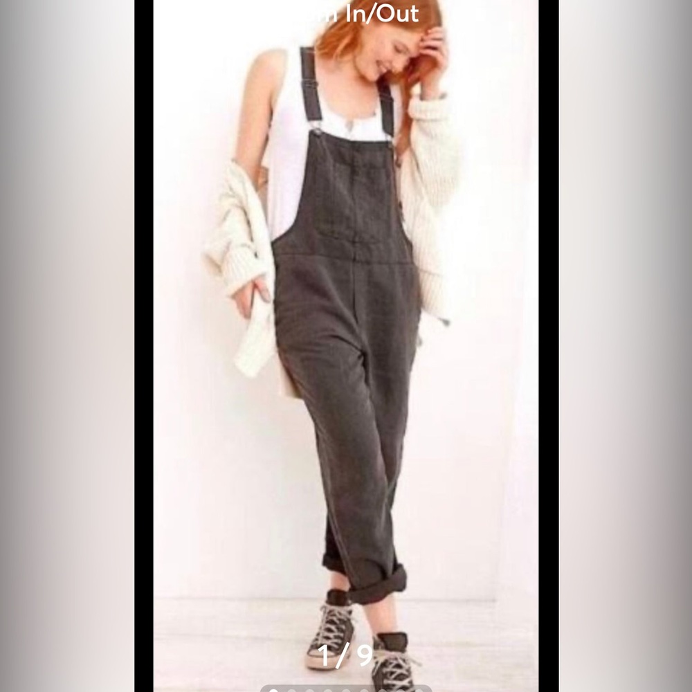 Aerie work n play overalls 3 pair M